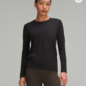 Lululemon Black Swiftly Relaxed Long-Sleeve Shirt Hip Length